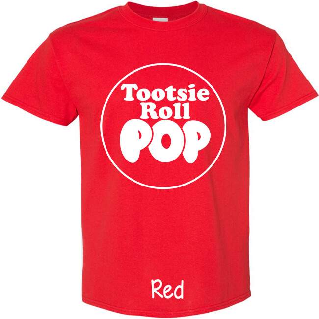Tootsie Pop Matching Group Costume Adult Halloween Costume Shirt