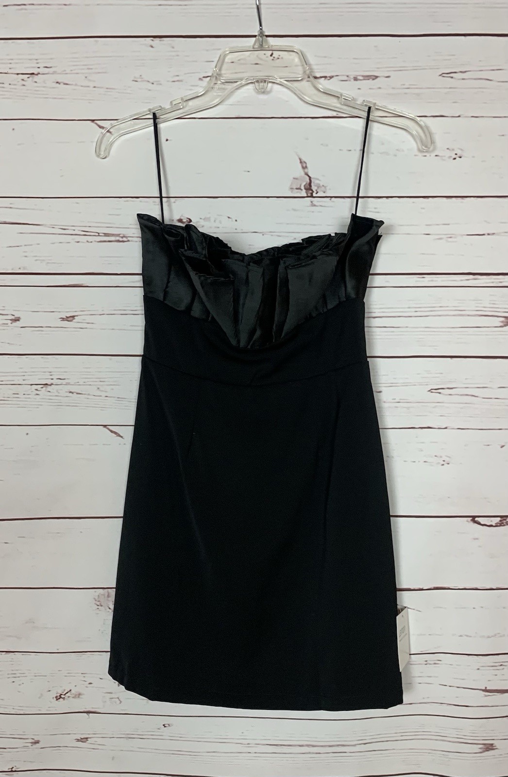B.Right Boutique Women’s S Small Black Strapless Mini Party Formal Dress NEW TAG