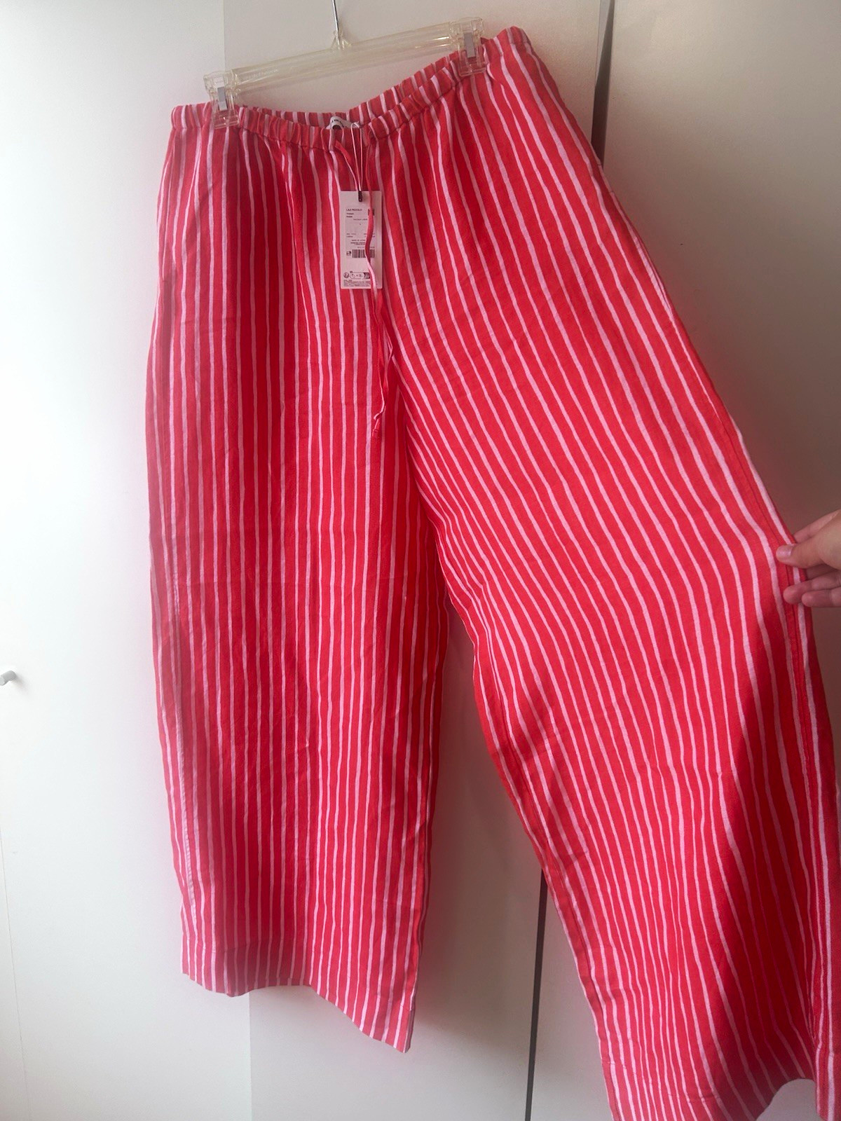 NWT Marimekko Piccolo 100% Linen Wide-Leg Pants with Pockets Current season