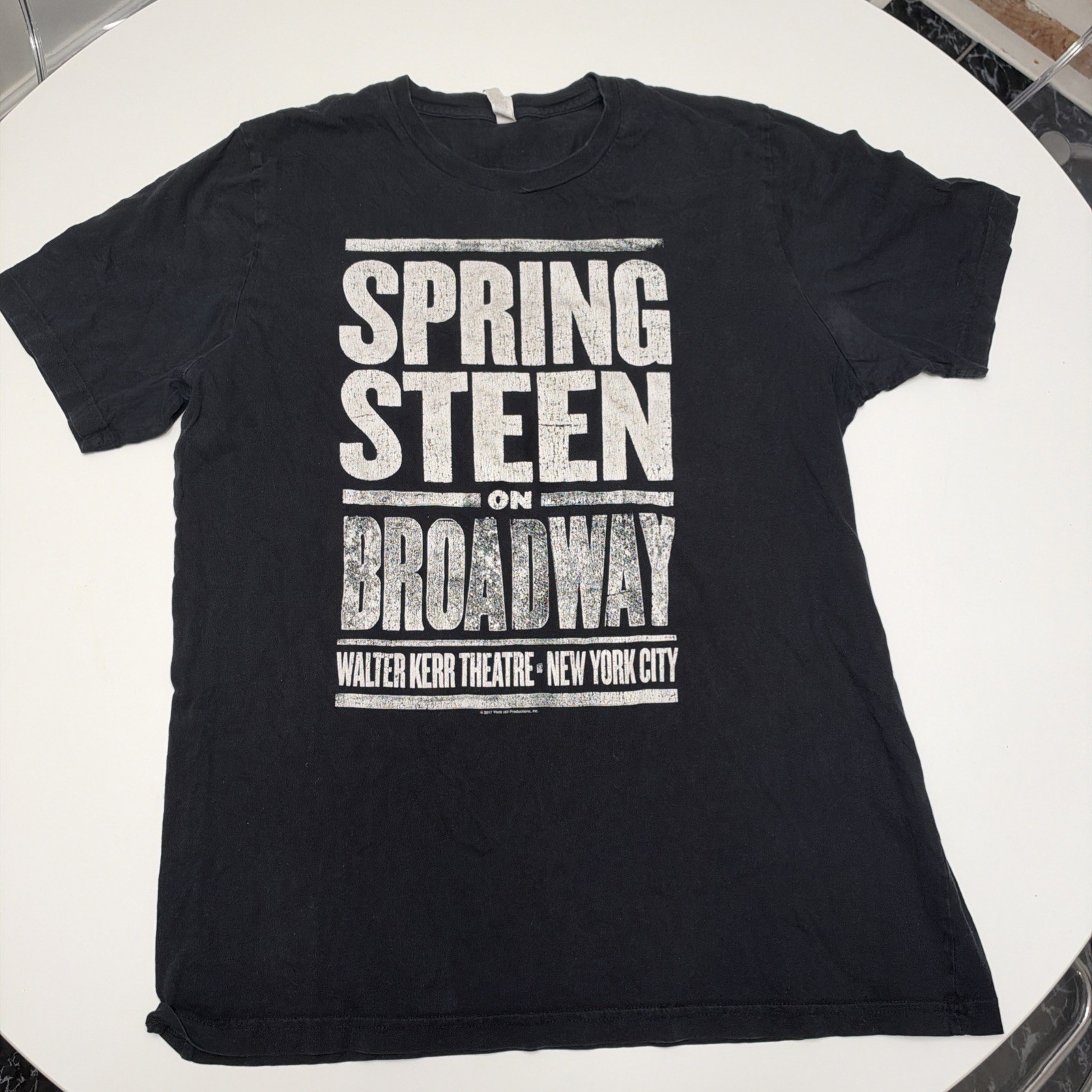 Bruce Springsteen On Broadway NYC Black Concert Tour T Shirt XL Kerr Theatre 17\'