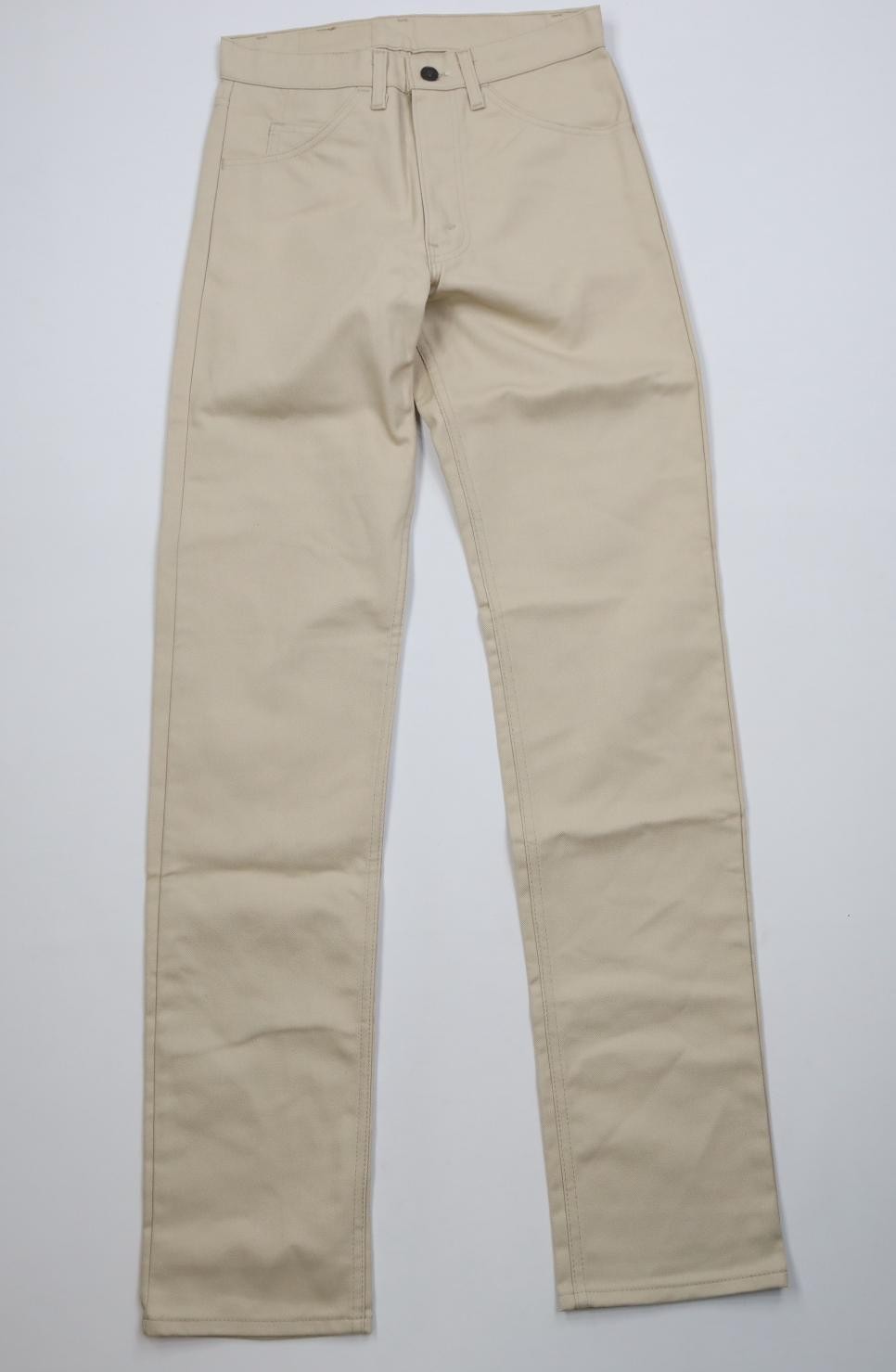 Deadstock Vtg 80s Levis 505 Mens 30x36 Twill Straight Leg Denim Jeans Beige USA
