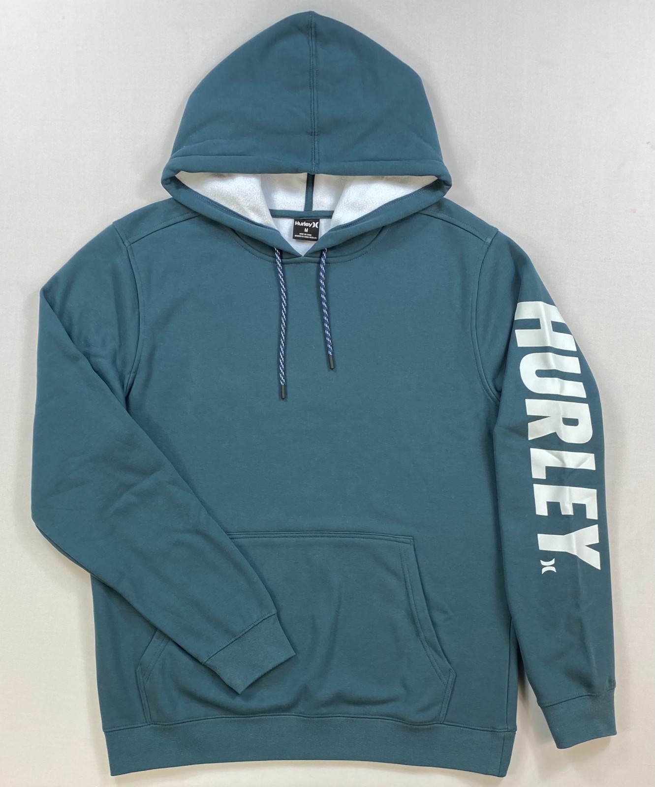 Men\'s Hurley Acadia Heat Pullover Hoodie Dark Teal Performance Sweatshirt Size L