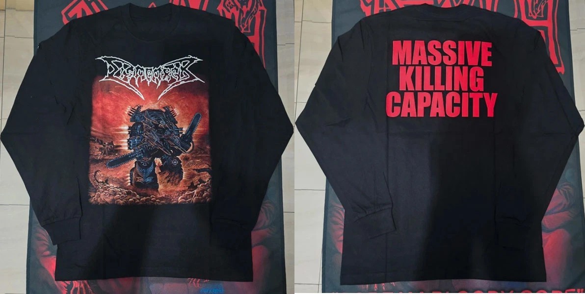 New Popular DISMEMBER - MASSIVE KILLING CAPACITY LONGSLEEVE  All Size OS108