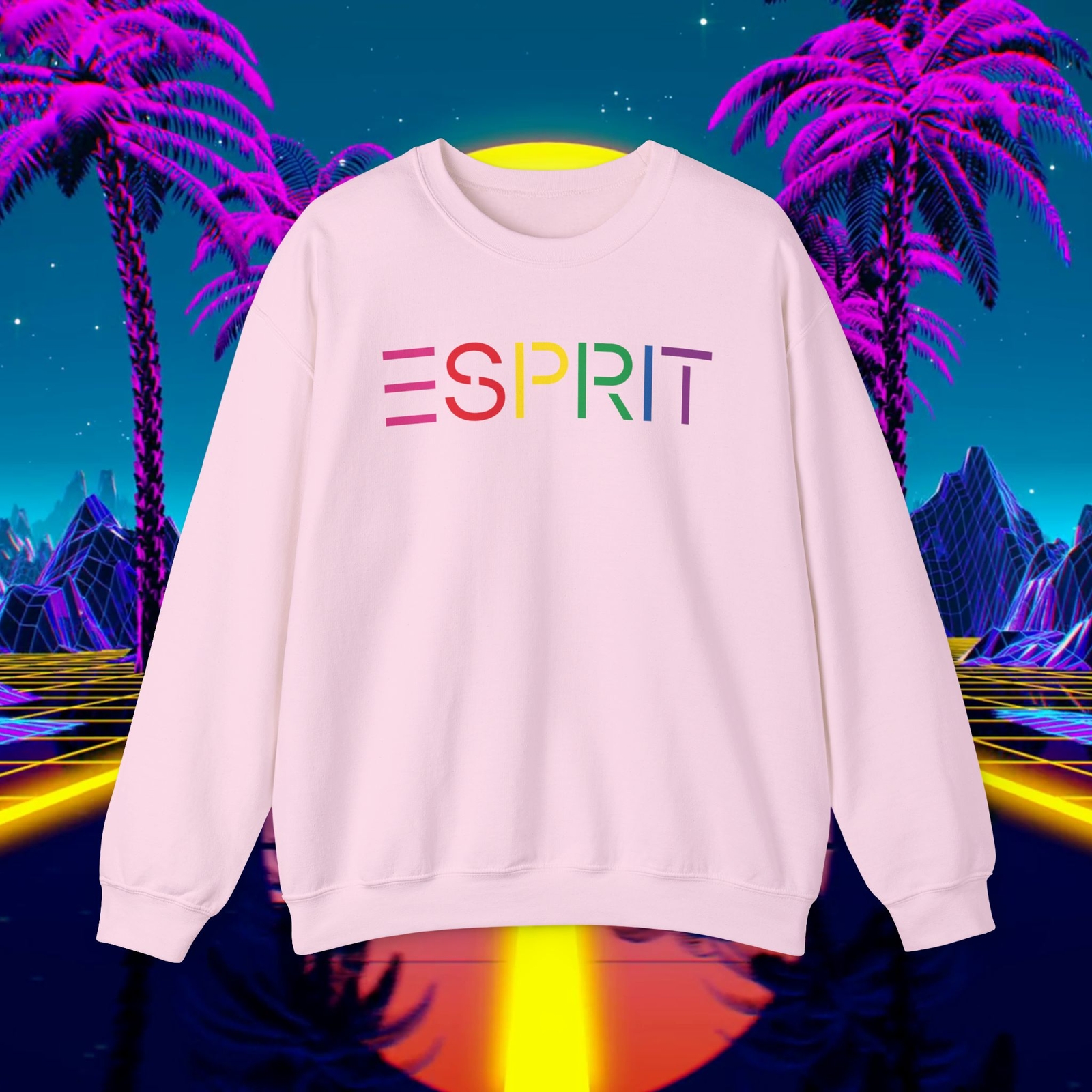 Custom ESPRIT vintage 1980s sweatshirt PASTEL Unisex men women, sweater 