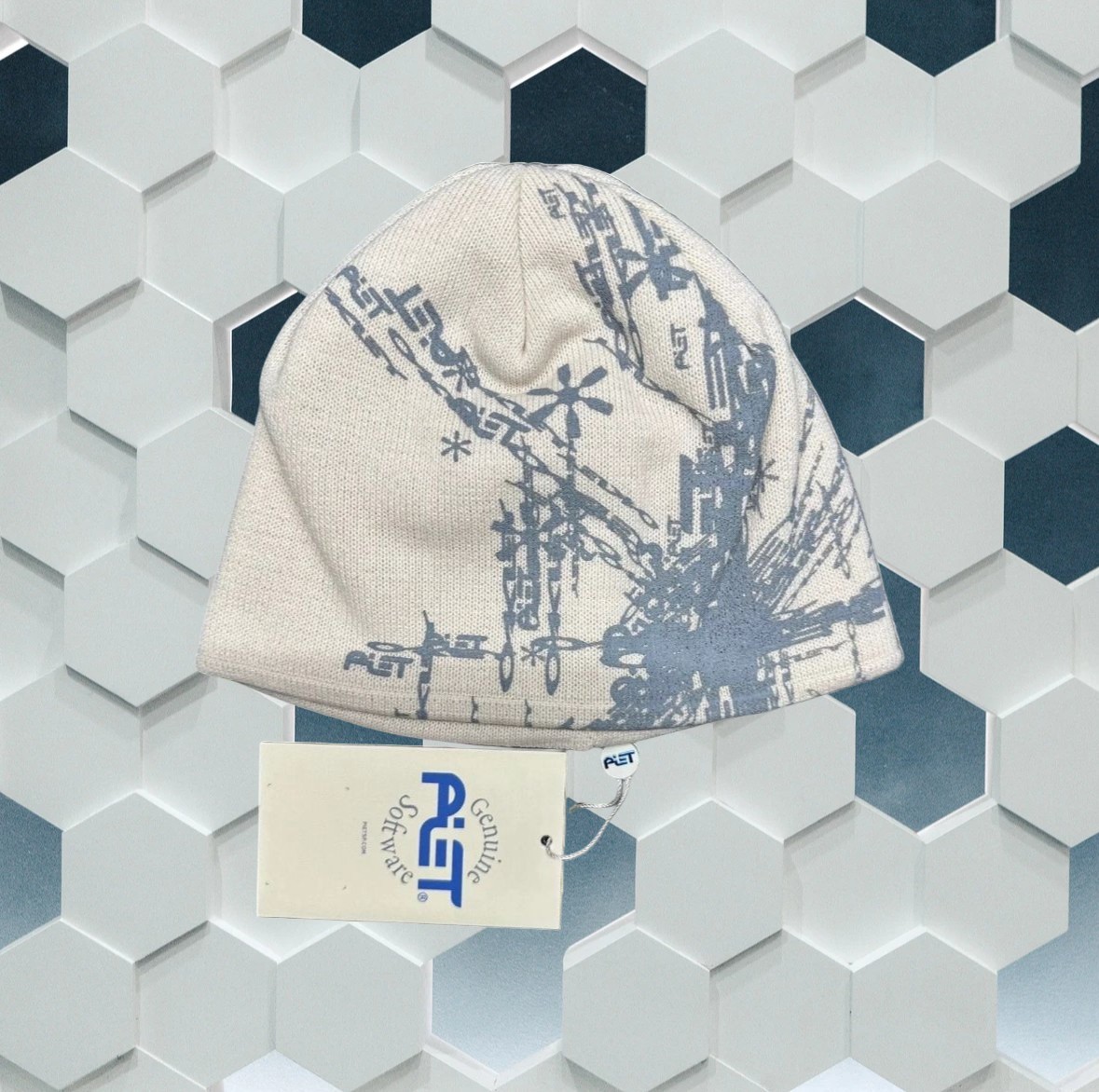 BNWT Piet X Oakley Software Winter Warm White Modern Snowboard City Sport Beanie