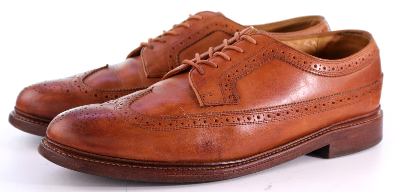 Florsheim Limited Edition Men\'s Wingtip Oxfords Dress Shoes Size 12 D Leather