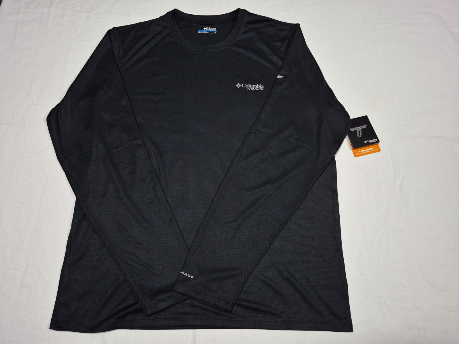Columbia Titanium Omni Shade Summit Valley Omni-Shade Long Sleeve Black  Shirt