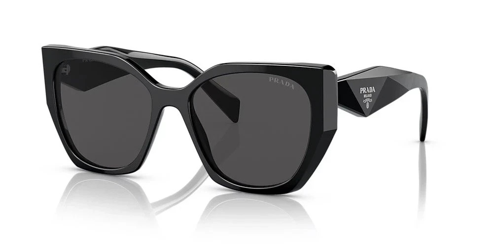 PRADA PR 19ZS 1AB5SO Black Dark Grey Large Women Sunglasses