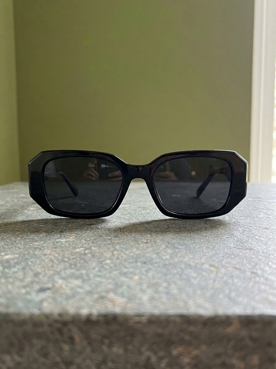 Prada PR17WS 1AB5S049 Women\'s Sunglasses 49 mm Black / Dark Grey Lens