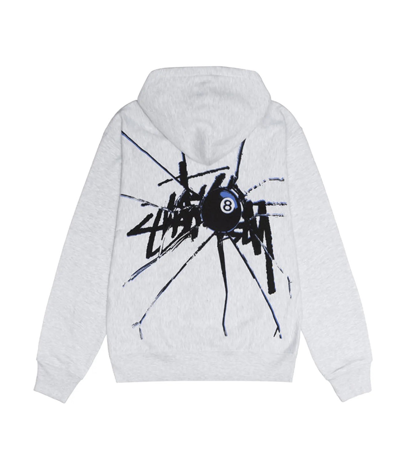 NWT Stussy #1974959 Shattered Ash Heather XXL Zip Hoodie HARD TO FIND #198