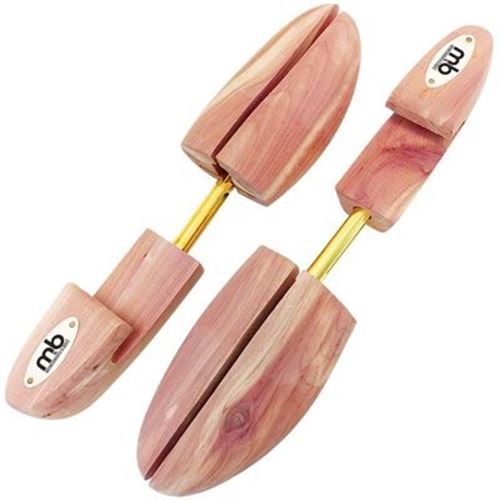 Moneysworth & Best Men\'s Cedar Shoe Trees 1 Pair - Hook Heel, Moisture Absorbing