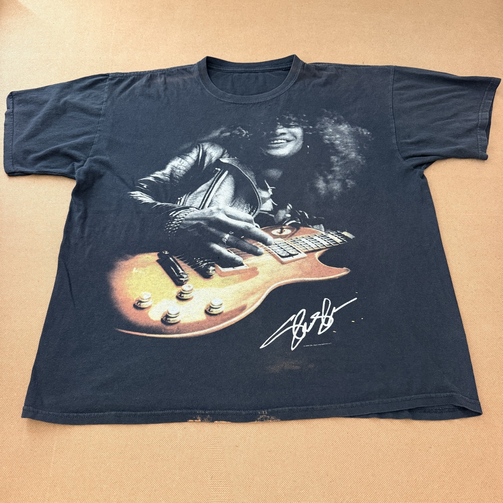Vintage Slash Guns N Roses Shirt Mens Big 2XL Black Graphic Guitar Band 2000s