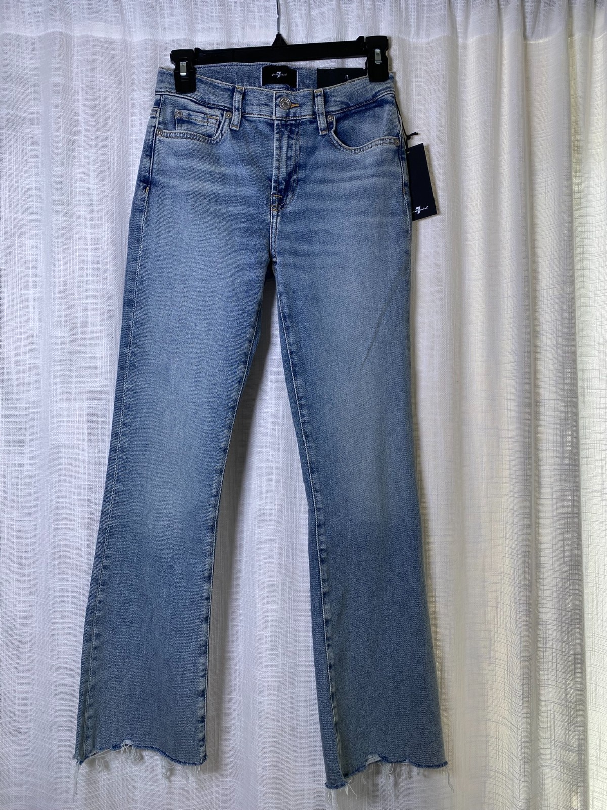 NWT Luxe Vintage Daisy Ankle Boot Jeans by 7 for All Mankind, Size 24 (0) $228