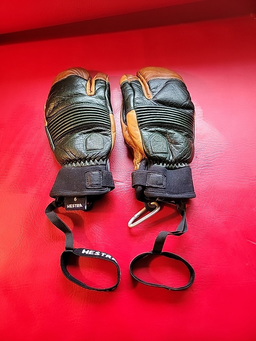 HESTRA Freeride CZone 3-Finger Gloves - Gray/Cork - 6.0