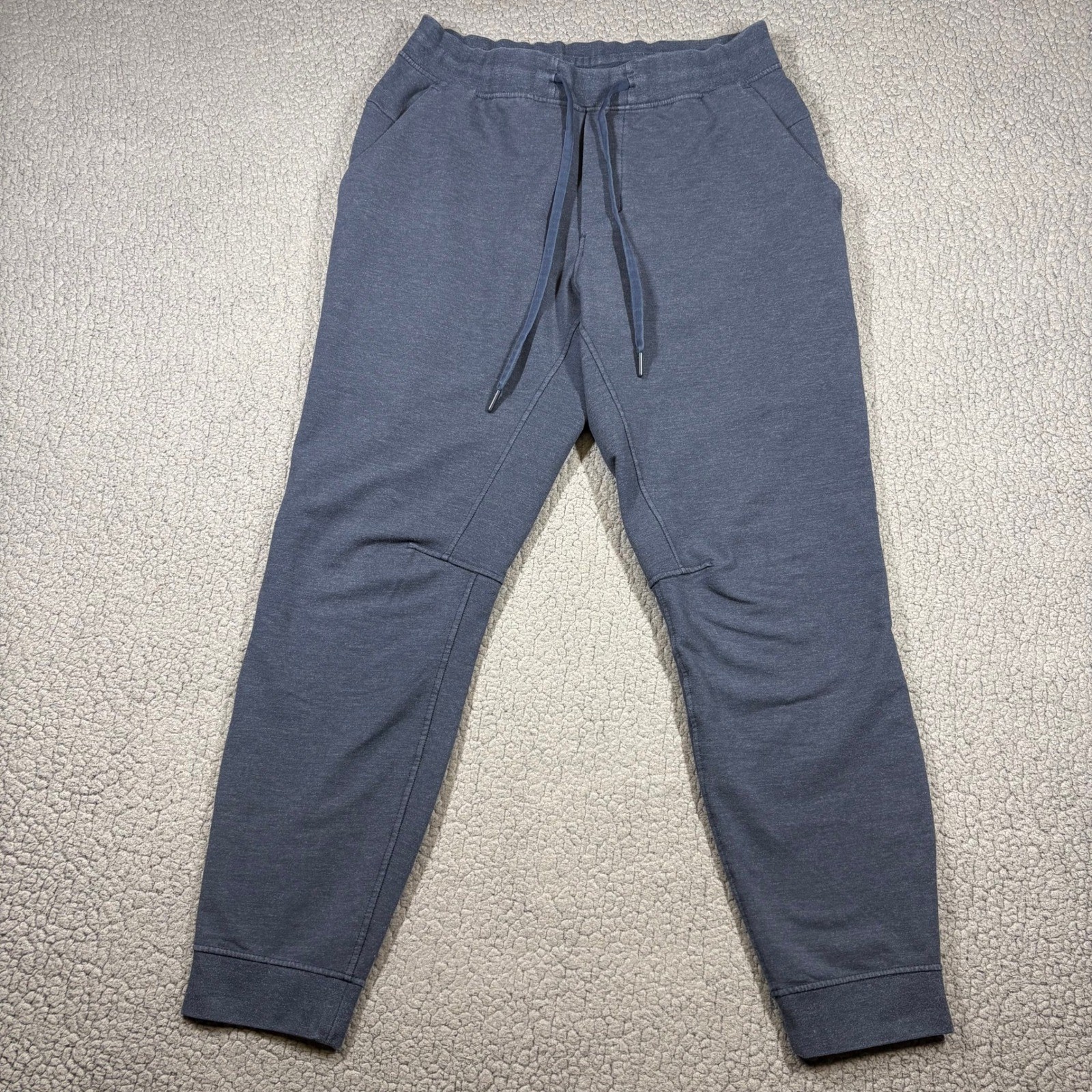 Lululemon City Sweat Joggers Mens L Heathered Blue Gray Athletic Gym