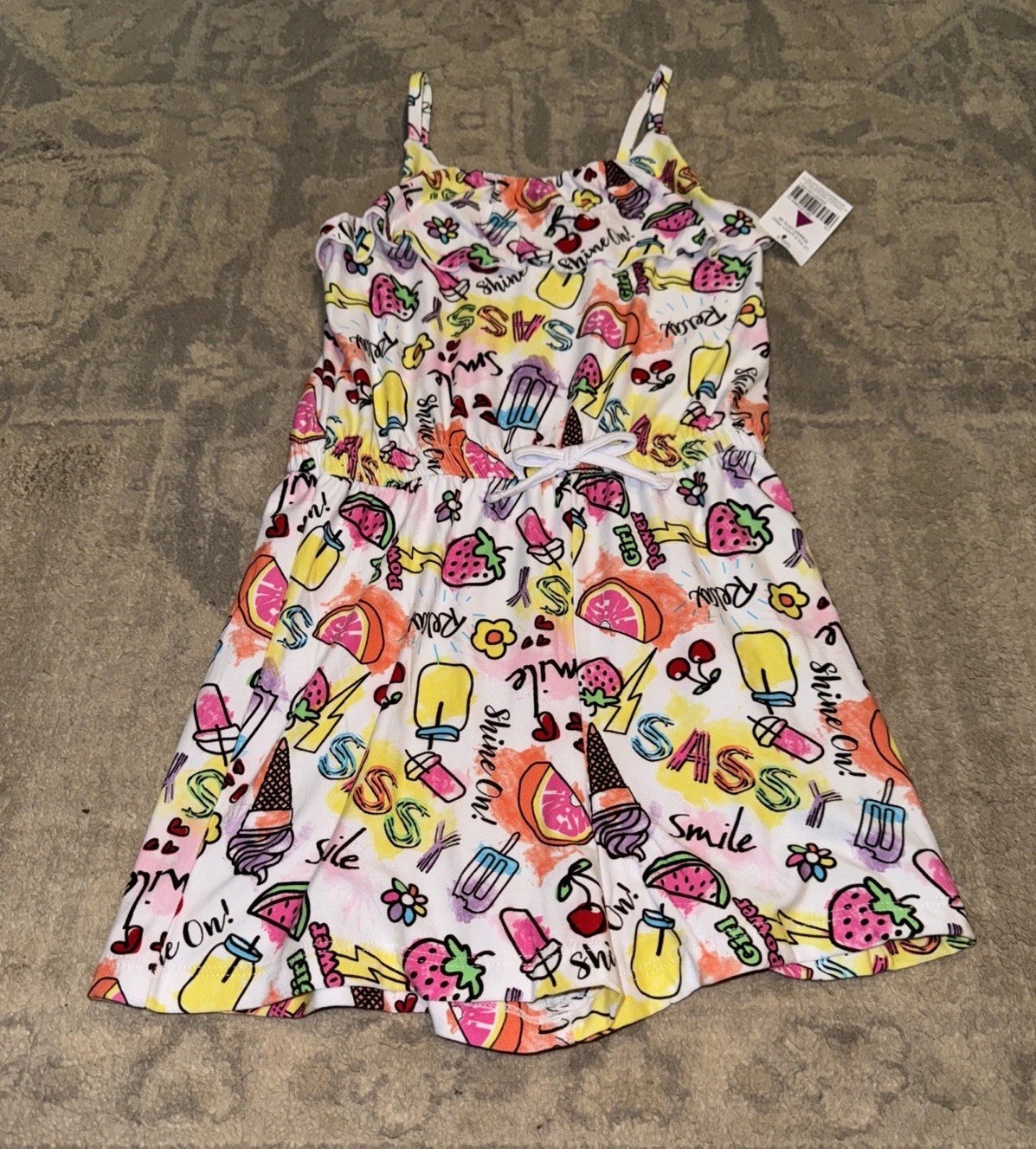 Girls Size 5-6 Graffiti Tank Shorts  Romper New Extreme Me New