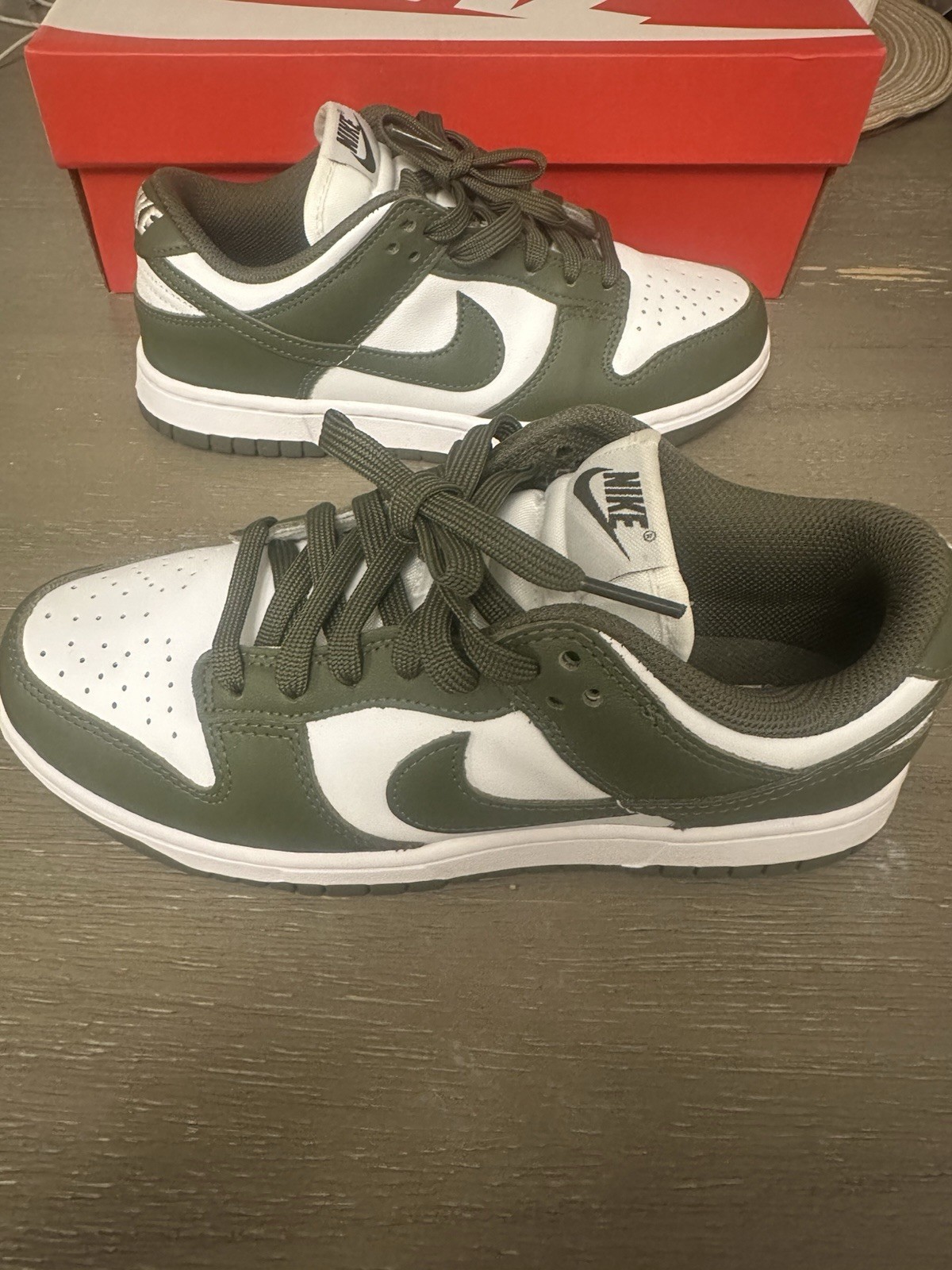Nike dunk women size 7 / medium olive color