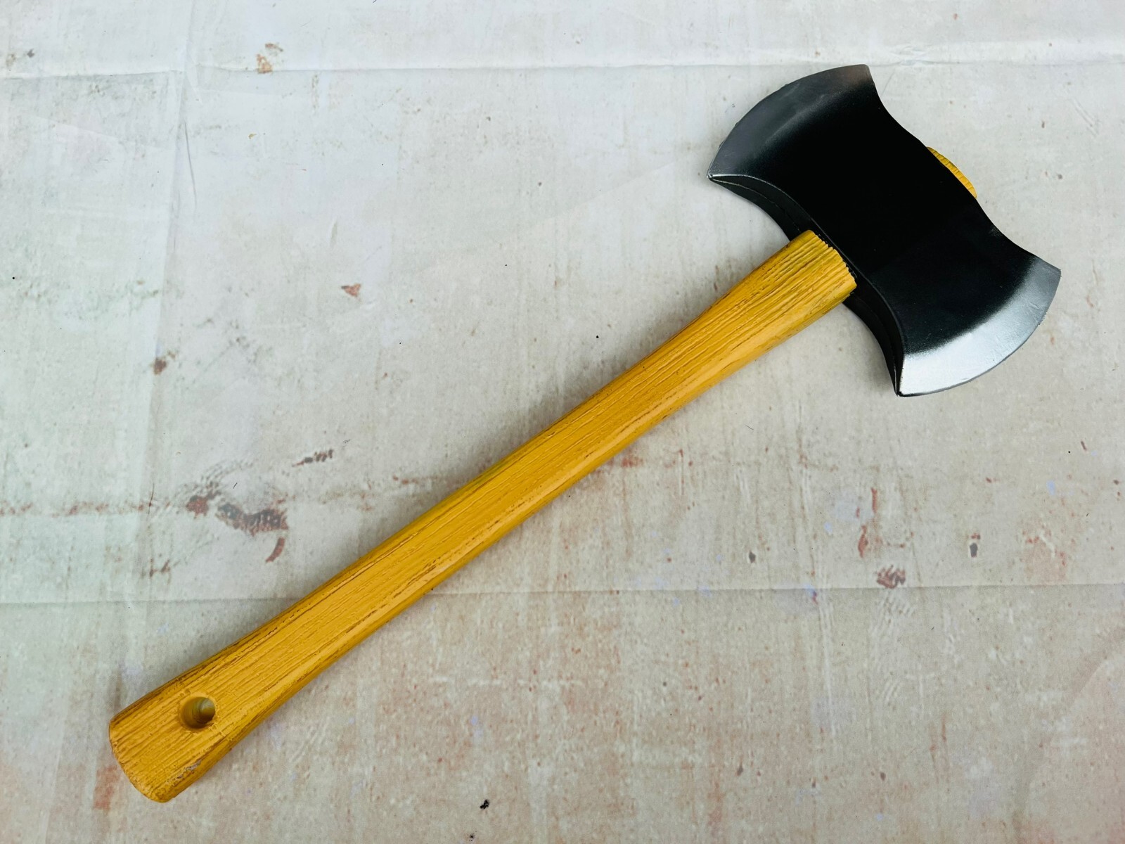 Fake Double Axe Movie Prop PU Foam Voorhees 13th Crowley Hatchet Halloween Tools