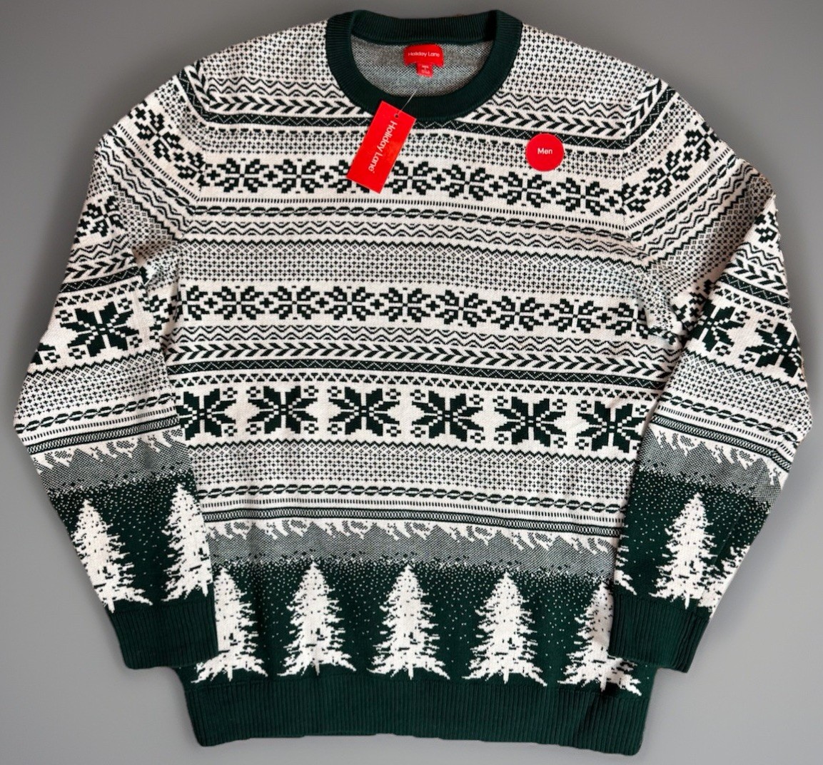Holiday lane Macy’s Men’s Sweater size L NEW