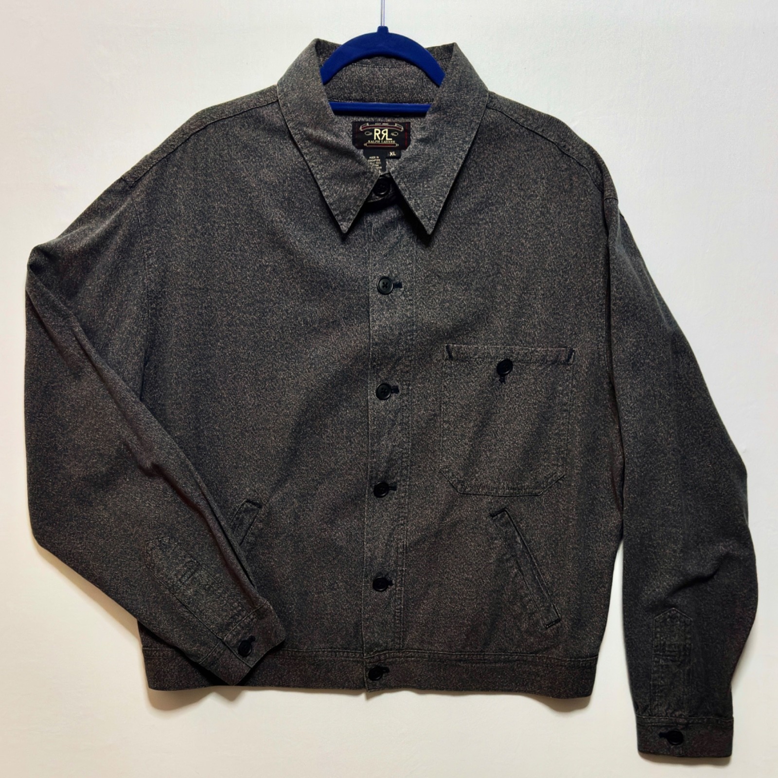 RRL Ralph Lauren XL Rare Vintage \'90s Salt & Pepper Workwear Jacket - Double RL