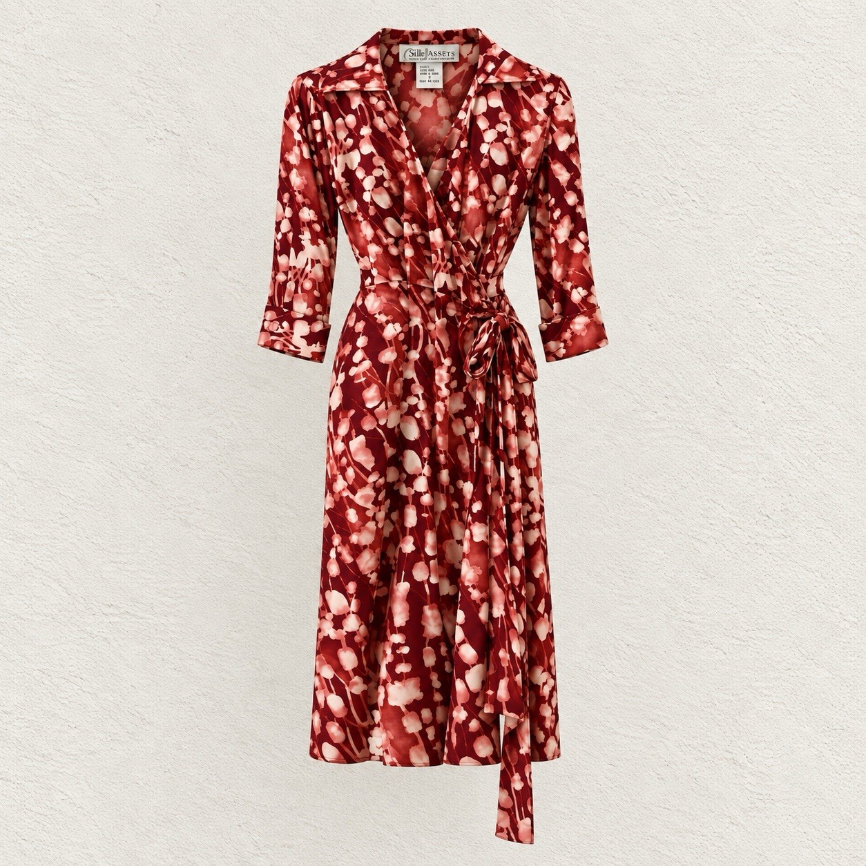 Diane von Furstenberg VINTAGE “Silk Assets” Wrap Dress RARE PRINT NWT Sz Small