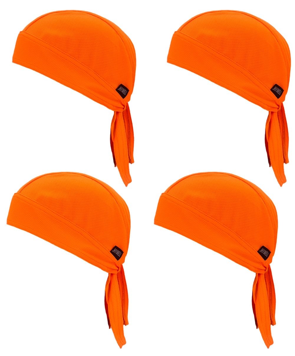JHYWELL High Visibility Doo Rag Neon One Size-3X-Large, Fluorescent Orange