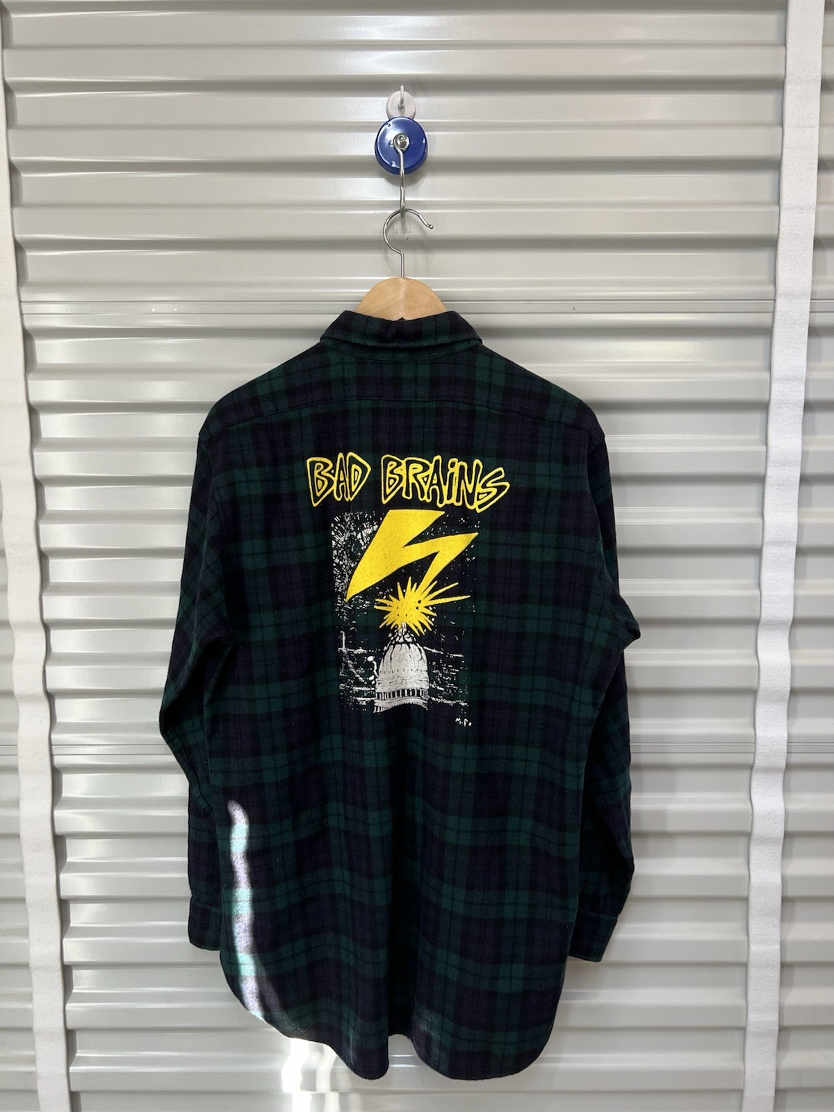 Vintage Pendleton Bad Brains Wool Graphic Longsleeve Button Up Shirt Tall Large