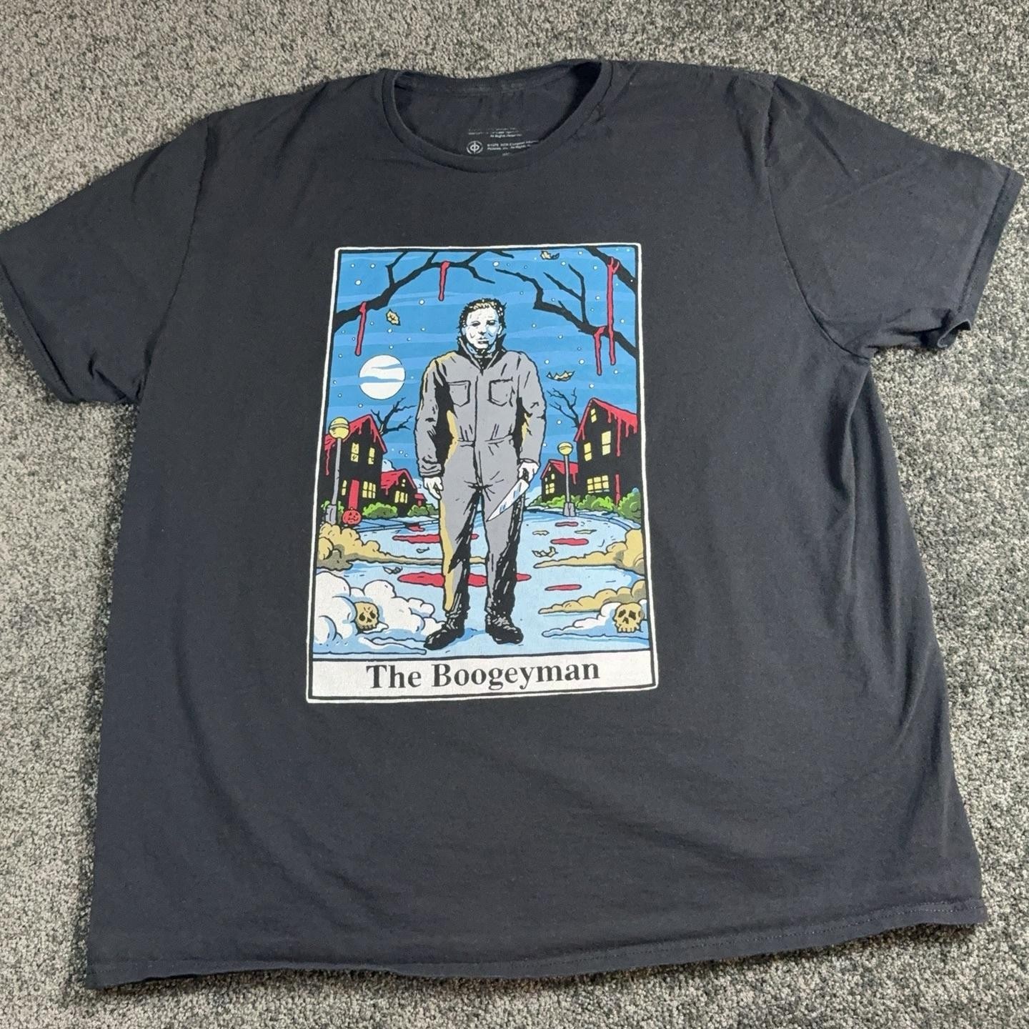 Halloween The Boogeyman Shirt Mens 2XL Black Michael Myers Graphic Tee Horror