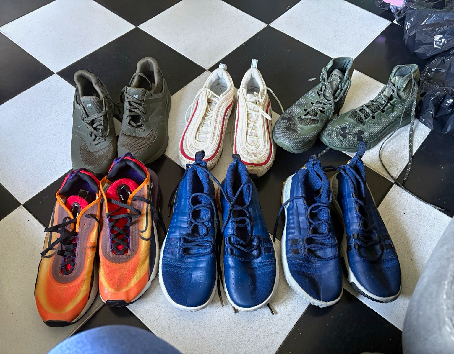 Nike Under Armour Mixed Lot Unisex Athletic Shoes Sneakers Multicolor