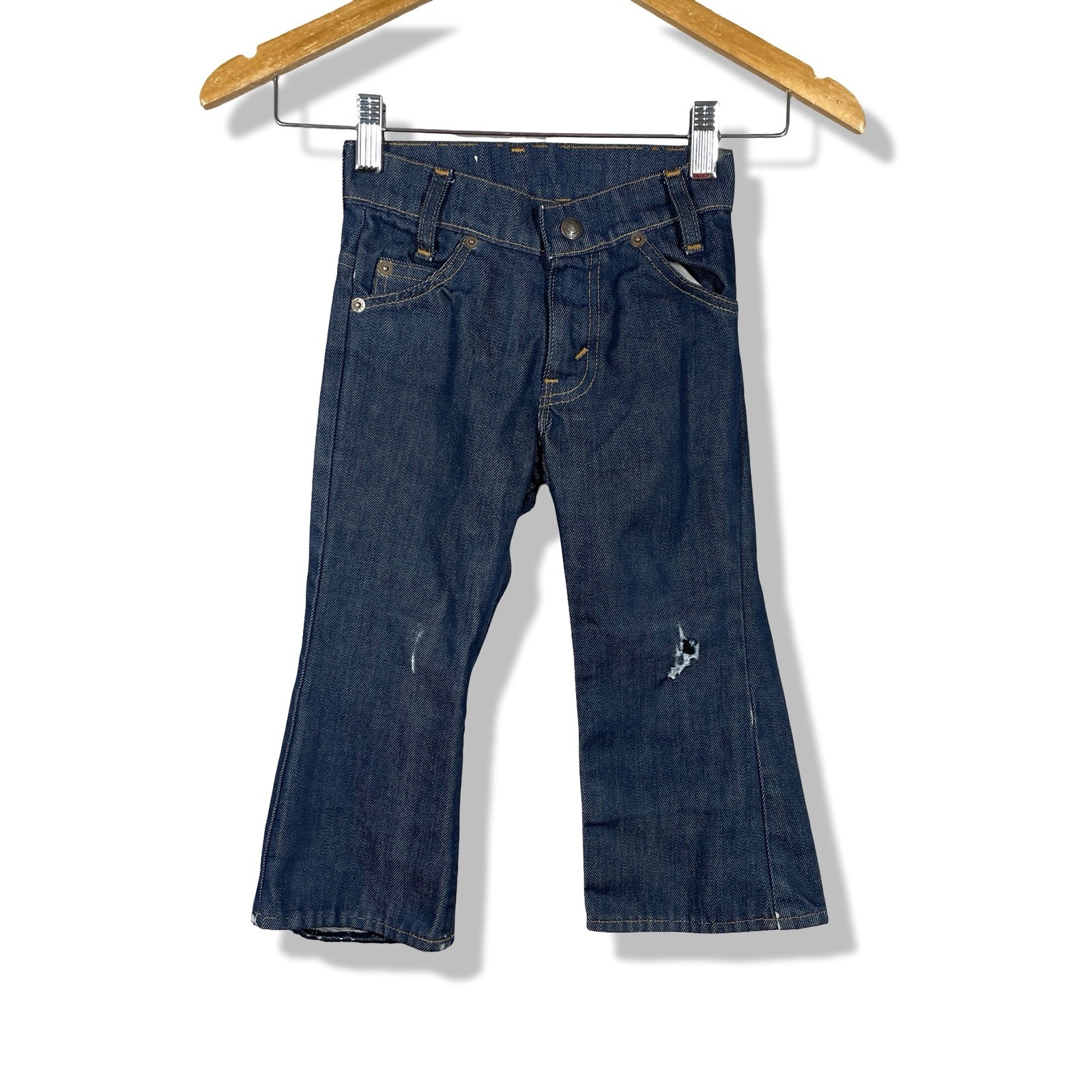 Levi\'s Orange Tab Jeans Kids 2T Blue Vintage Americana Distressed Retro