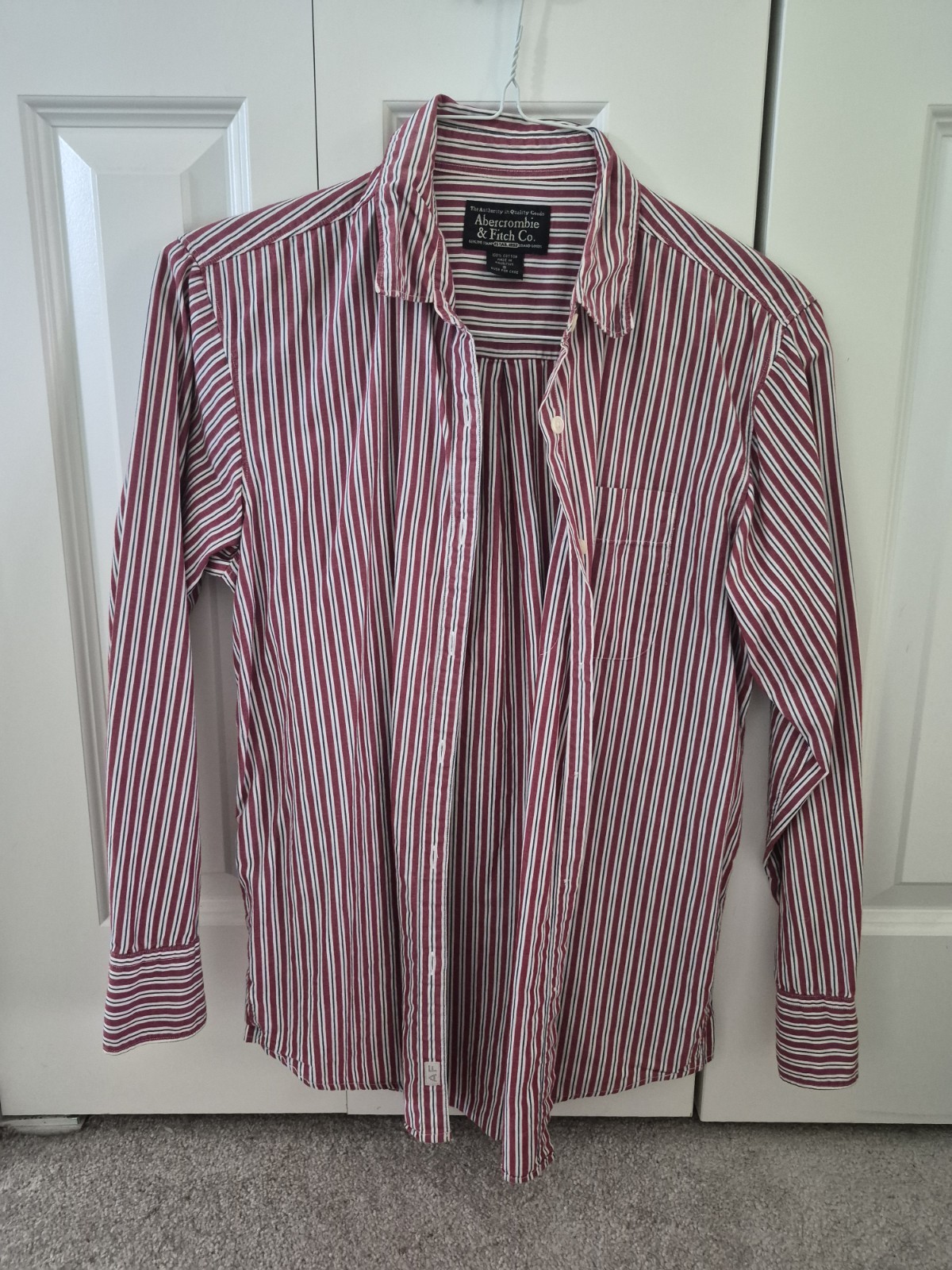Vintage Abercrombie & Fitch Y2K Striped Button Up Top Shirt- Size S