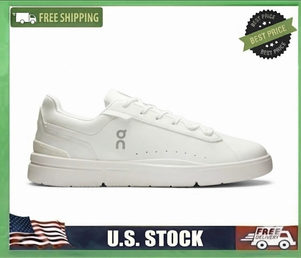On Men\'s THE ROGER Advantage White | White  Authentic