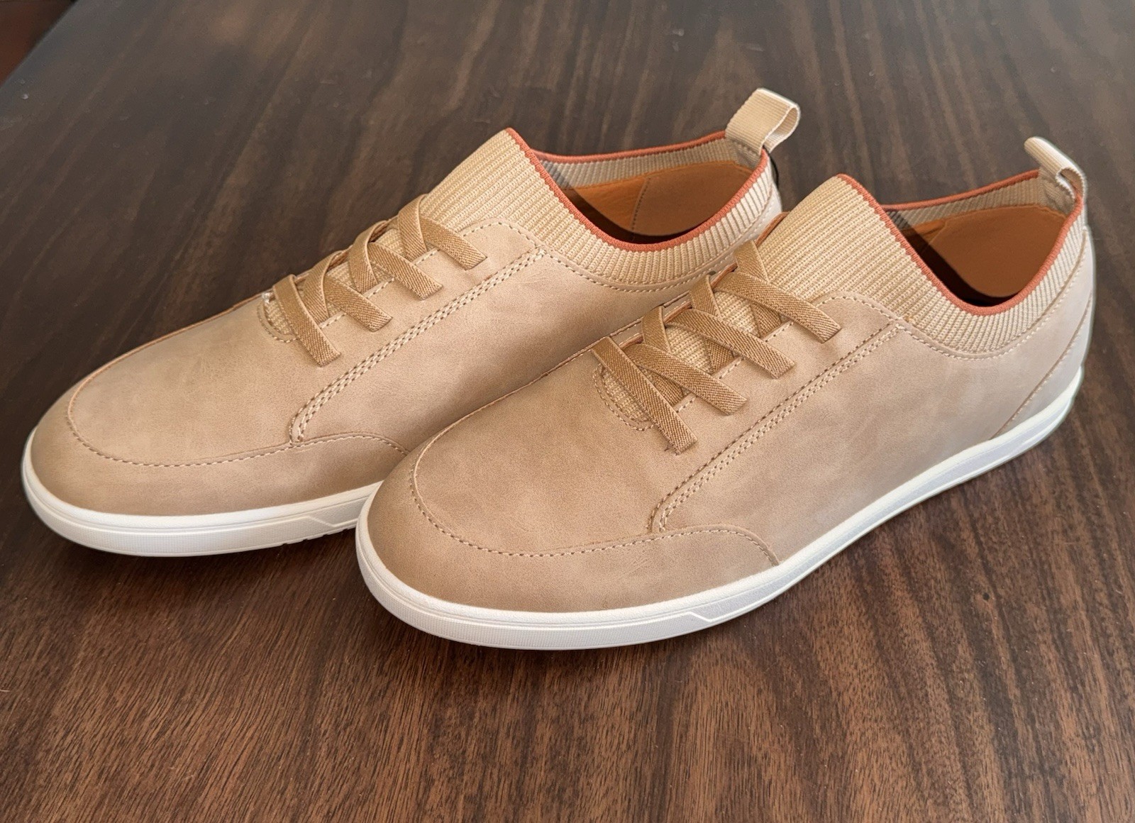 Alfani 11.5 Men’s Carson Low-Top Slip-On Sneakers Taupe Brown
