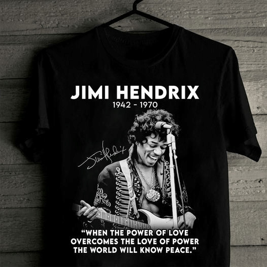 Jimi Hendrix signature when the power of love overcomes Shirt