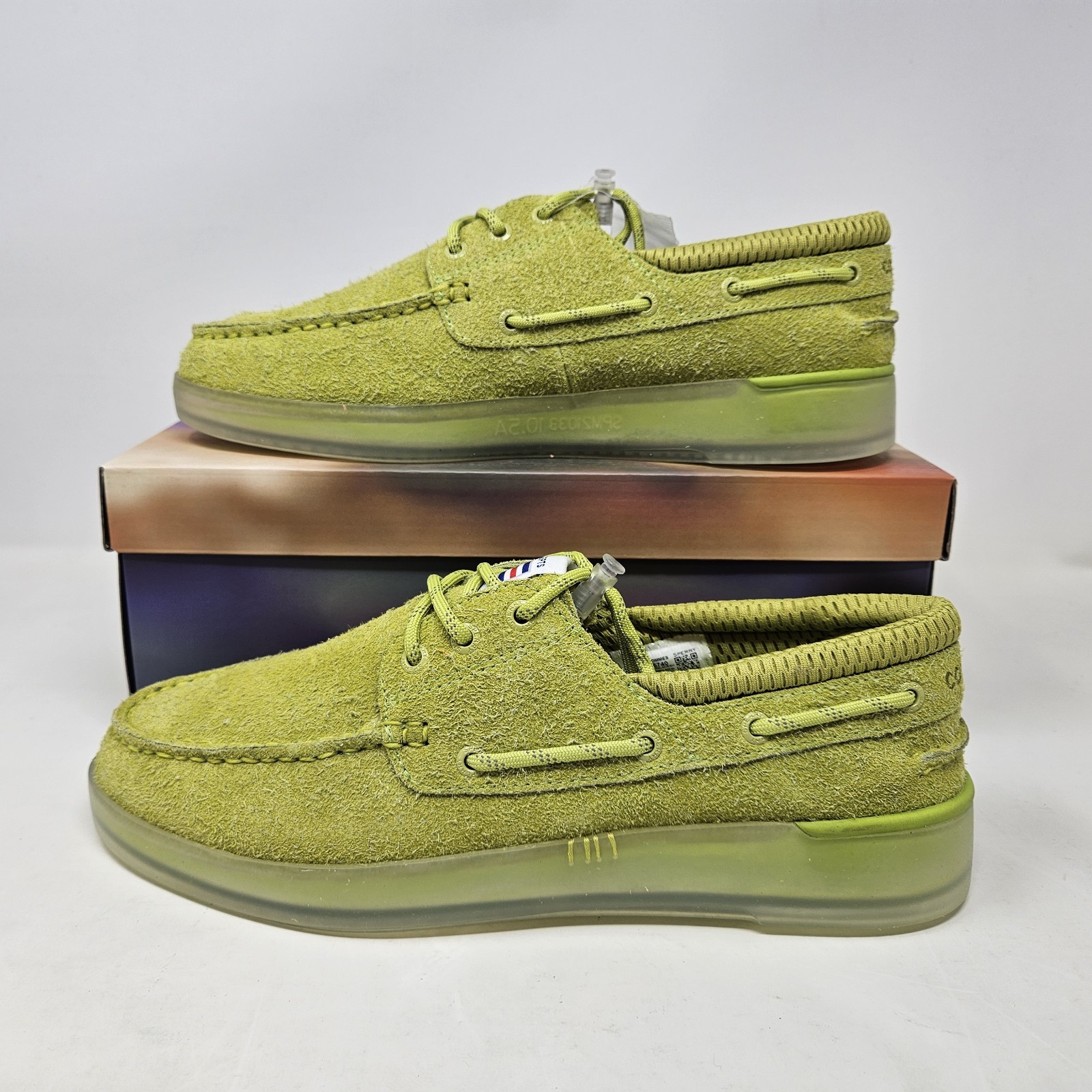 Sperry x Concepts 3-Eye Cup Top Siders \'Green\' / STS25740 / Men\'s Size 10