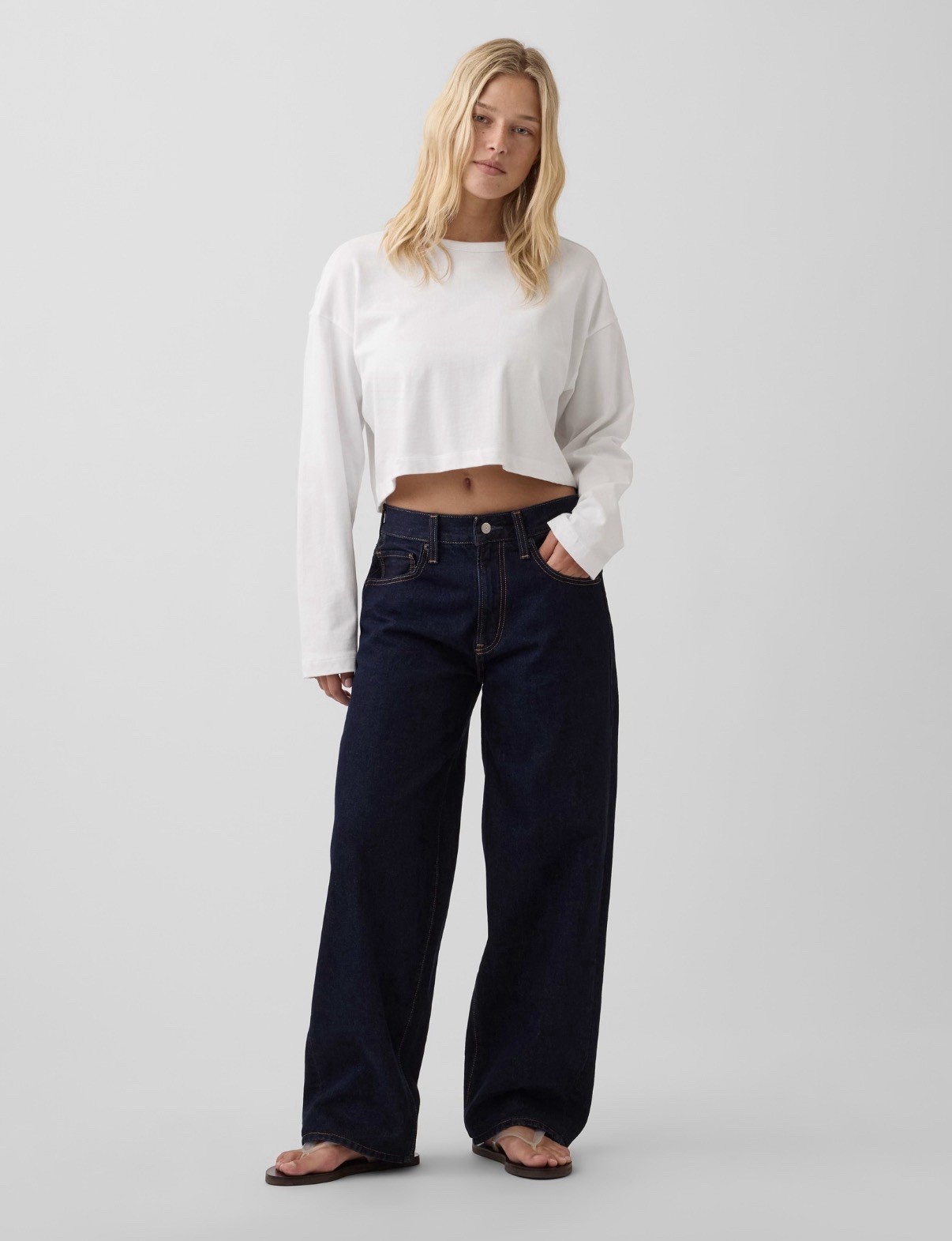 NWT GAP x Hailey Bieber 1996 Extra Baggy Jeans Midnight Indigo Women’s Size 29