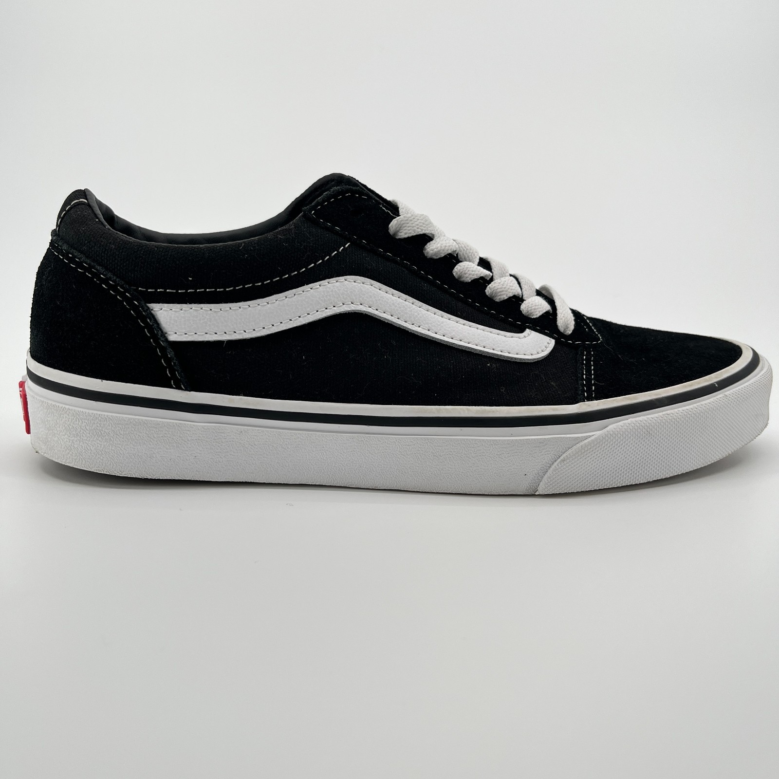 Vans Old Skool Men Size 8 Black White Athletic Walking Skateboard Shoes Sneakers