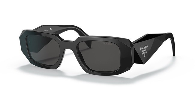 Prada PR17WS 1AB5S049 Women\'s Sunglasses 49 mm Black / Dark Grey Lens