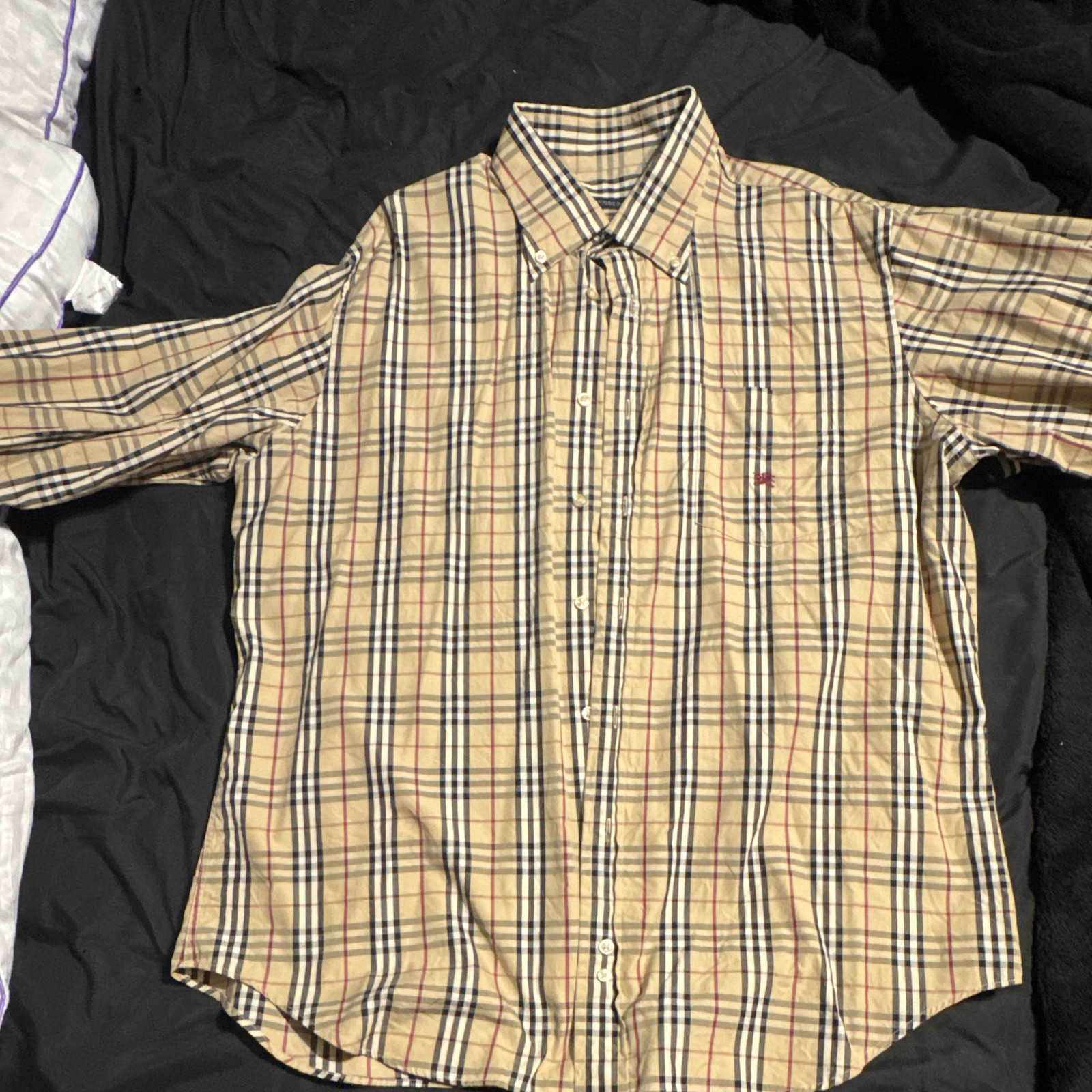 Burberry Men\'s Long Sleeve Button-Up