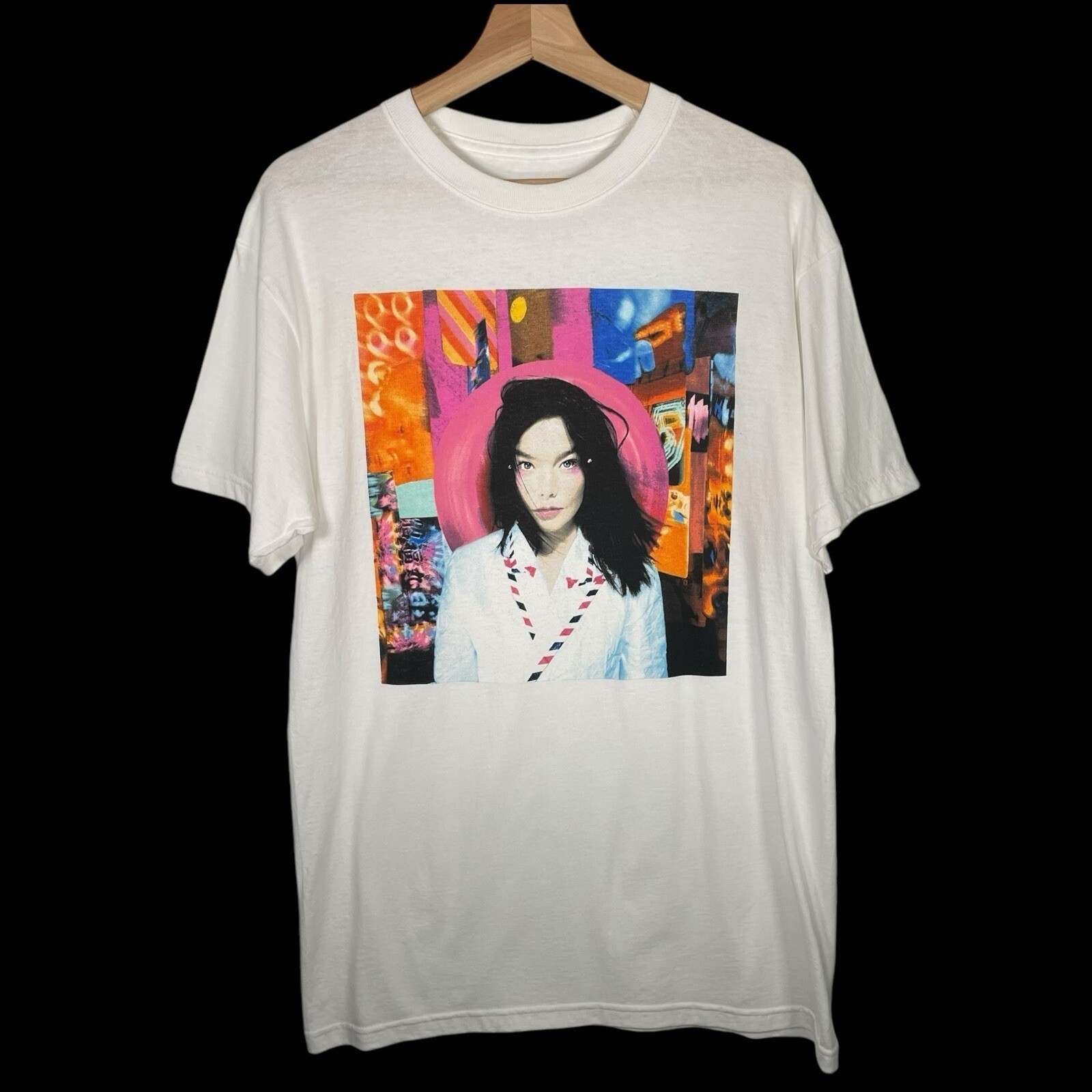 Björk Post Album Rare Design White Short Sleeve Unisex T shirt Reprint WA4243