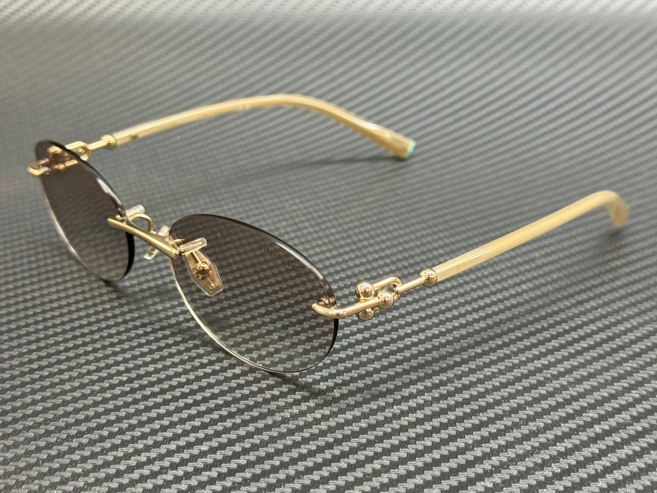 TIFFANY TF3104D 617811 Pale Gold Grey Gradient Women\'s 56 mm Sunglasses