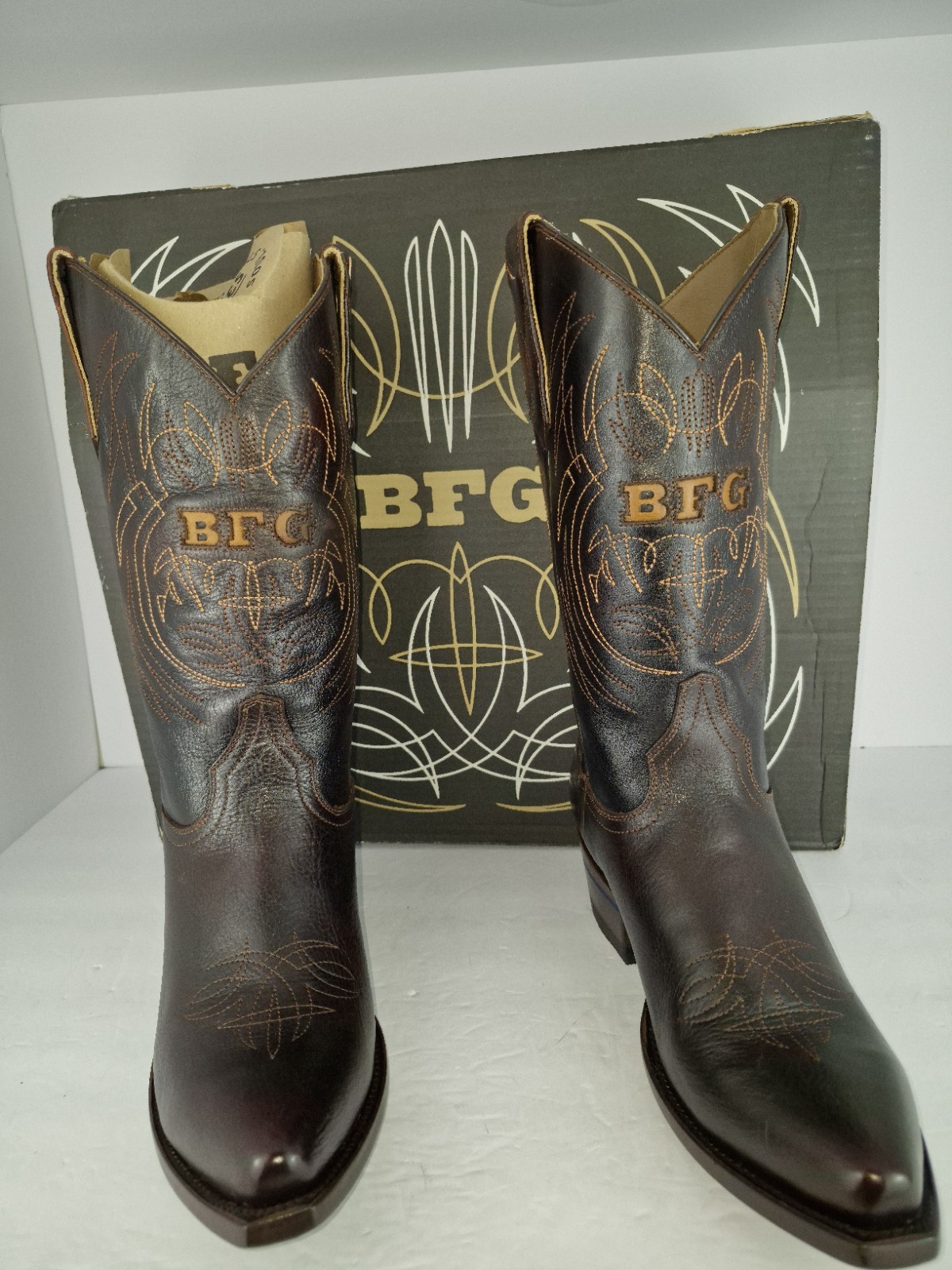 NEW Limited Edition Alvies Billy Gibbons ZZ Top BFG Cowboy Boot Men\'s Sz 9.5 DE