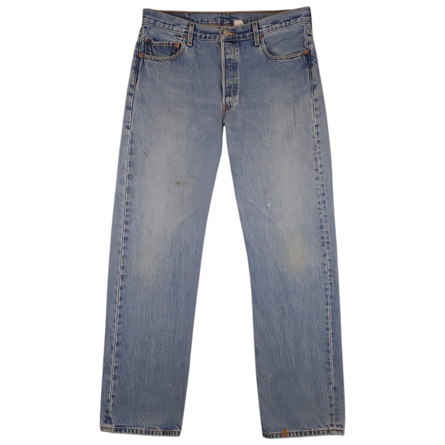 Vintage Levis 501 Jeans Mens 35x34* Blue Straight Distressed Thrashed Grunge Y2K