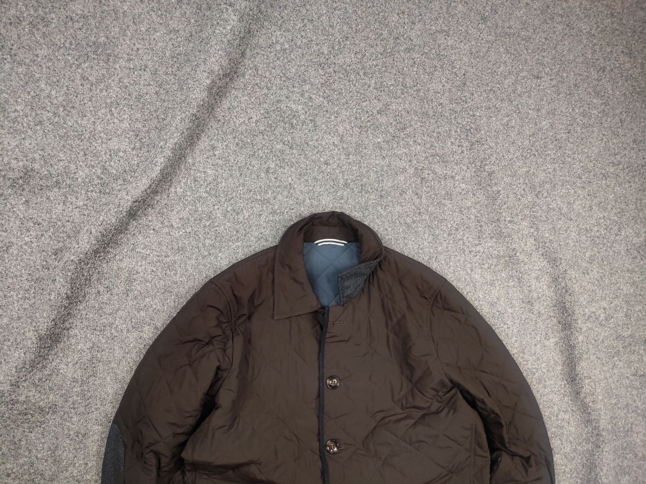 Schneiders Salzburg Design Brown Diamond Quilted Walking Jacket Pocket Button