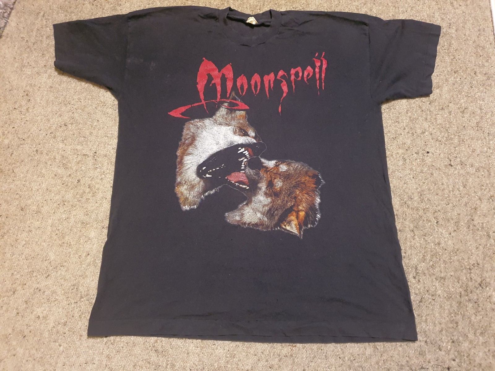 Vintage 95 Moonspell Wolfheart T Shirt XL Gothic Black Metal Single Stitch Rare