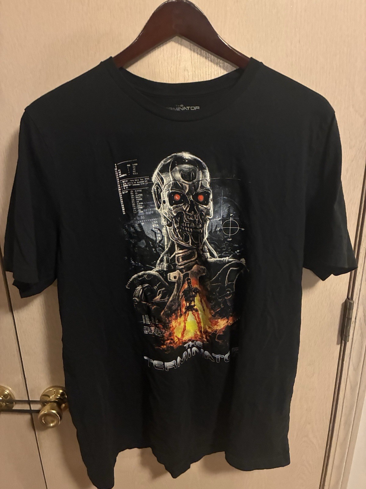Official The Terminator Movie Poster T-Shirt Black Men’s Size XXL