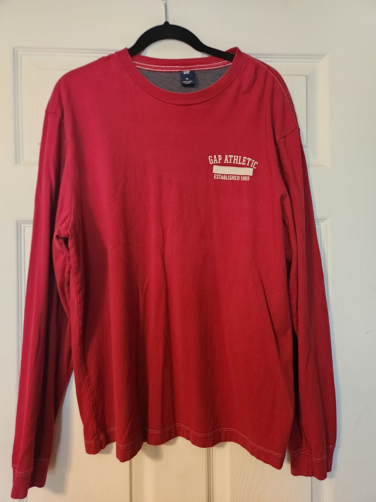 Vintage Y2K Gap Athletics Crewneck Long Sleeve T Shirt Mens XL Embroidered #18
