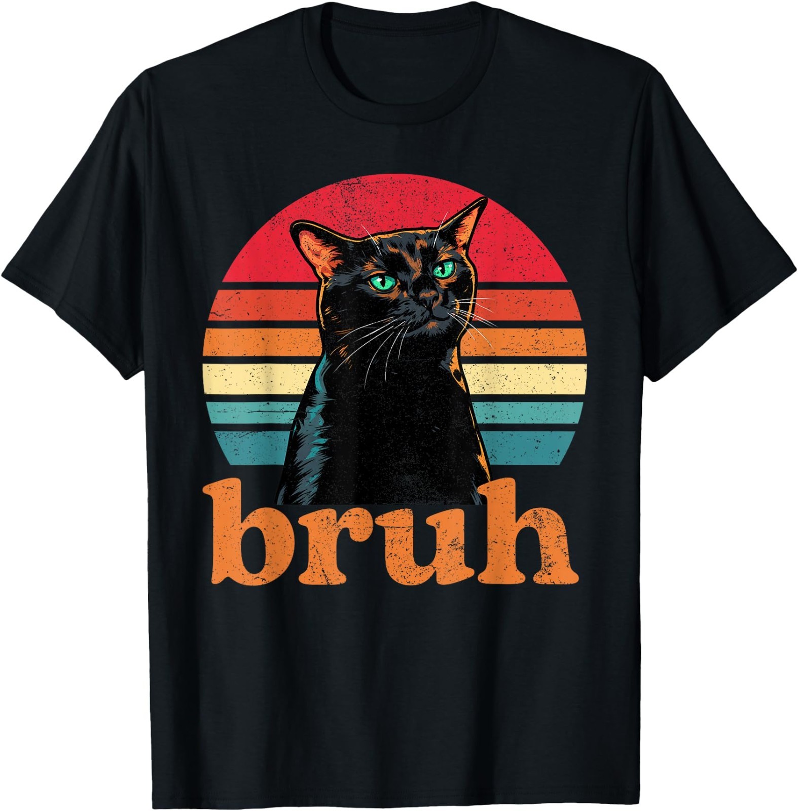 Funny Cat Bruh Meme Graphic T-Shirt