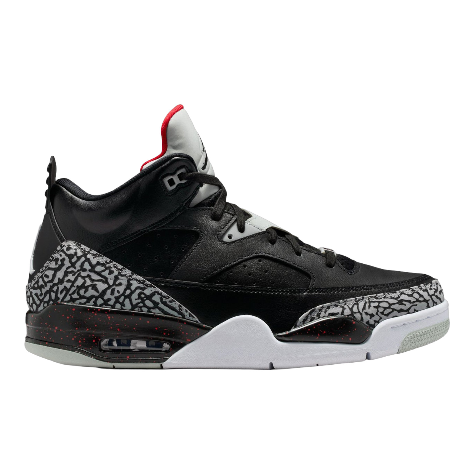 JORDAN SON OF MARS Men 8-14 Lace Up Shoe Black University Red Grey 580603-002