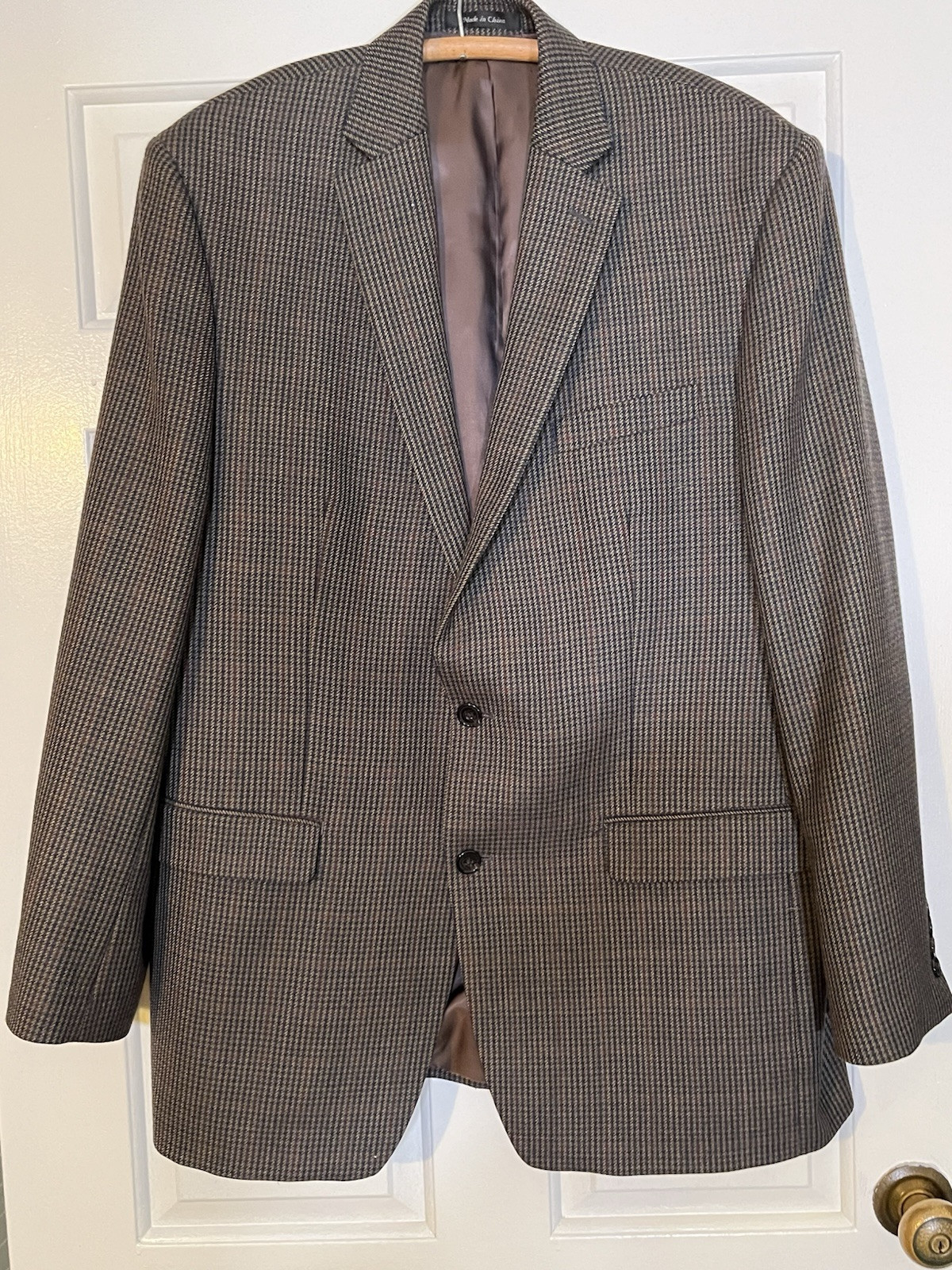 Ralph Lauren Macy\'s Men\'s Sz 44 L Premium Quality Tweed Blazer Sportcoat Jacket